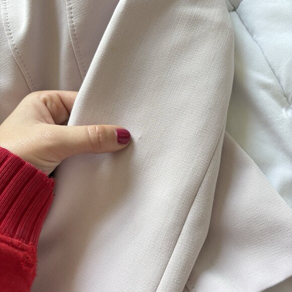 White House Black Market Light Pink Cropped Blazer Jacket Womens Size Small - Picture 8 of 9